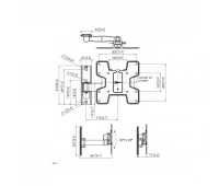 Настенное шарнирное выдвижное крепление для дисплея Vogels PFW 2030