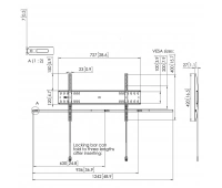 Настенное плоское крепление для дисплея Vogels PFW 4700