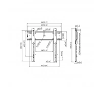 Настенное плоское крепление для дисплея Vogels PFW 6400