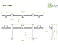 Настольное крепление для 3 мониторов ErgoFount TBSS-300G