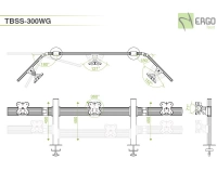 Настольное крепление для 3 мониторов ErgoFount TBSS-300WG