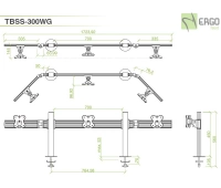 Настольное крепление для 3 мониторов ErgoFount TBSS-300WG