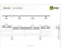 Настольное крепление для 4 мониторов ErgoFount TBSS-400G