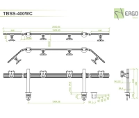 Настольное крепление для 4 мониторов ErgoFount TBSS-400WC