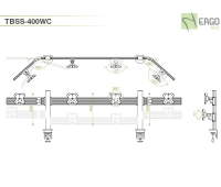 Настольное крепление для 4 мониторов ErgoFount TBSS-400WC