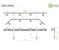 Настольное крепление для 4 мониторов ErgoFount TBSS-400WG
