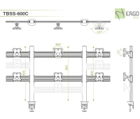 Настольное крепление для 6 мониторов ErgoFount TBSS-600C