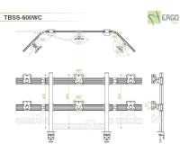 Настольное крепление для 6 мониторов ErgoFount TBSS-600WC