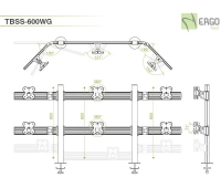 Настольное крепление для 6 мониторов ErgoFount TBSS-600WG