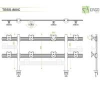 Настольное крепление для 8 мониторов ErgoFount TBSS-800C