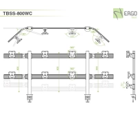 Настольное крепление для 8 мониторов ErgoFount TBSS-800WC