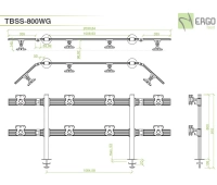 Настольное крепление для 8 мониторов ErgoFount TBSS-800WG