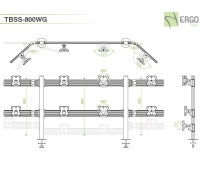 Настольное крепление для 8 мониторов ErgoFount TBSS-800WG