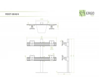 Крепление для 4 мониторов до 24 (2x2) ErgoFount RSST-8040/4