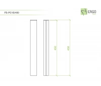 Штанга основания крепежа серии RSST ErgoFount FS-PC1S/450