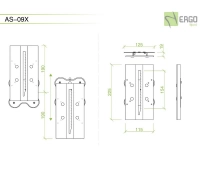 Адаптер для изменения высоты монитора ErgoFount AS-09X