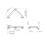 Настенный упор-держатель для штанг PUC 29xx модульной крепежной системы Universal video wall и BARCO UniSee Vogels PFA 9144