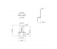 Адаптер для монтажа LED-модуля, крайний Vogels PLA 8201