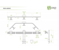 Настольное крепление для 3 мониторов ErgoFount RSS-300WC