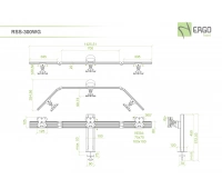 Настольное крепление для 3 мониторов ErgoFount RSS-300WG