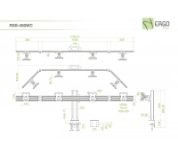 Настольное крепление для 4 мониторов ErgoFount RSS-400WC