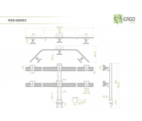 Настольное крепление для 6 мониторов ErgoFount RSS-600WC