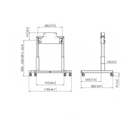 Моторизованный мобильный стенд для дисплея Vogels PFTE 7112