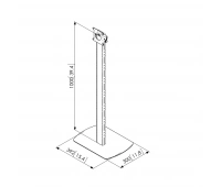 Напольная стационарная стойка для защитных кожухов TabLock Vogels PTA 3001