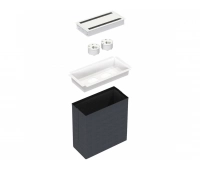 Розеточный блок с 2 розетками 935-PD10W серии Powerdot Kondator 935-K210W