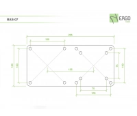 Пластина для монтажа мини-ПК и монитора через VESA-крепление ErgoFount BAS-07