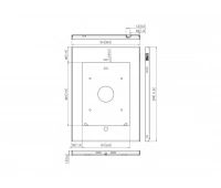 Антивандальный кожух для планшета iPad Air 1, 2 и iPad Pro 9.7 с доступом к центральной кнопке HOME Vogels PTS 1213