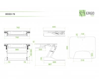 ErgoFount BSSD-76 White