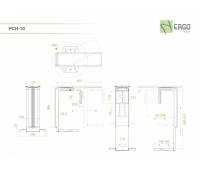 Выдвижная подставка для системного блока под стол ErgoFount PCH-10