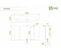 Полка для системного блока на стойки серии KFTxx ErgoFount KFT 02AS