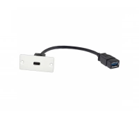 Модуль-переходник USB-C – USB-A (розетка-розетка) Kramer WU-CA(W)