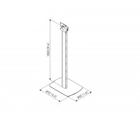 Напольная стационарная стойка для защитных кожухов TabLock Vogels PTA 3001B