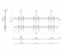 Потолочное крепление для видеостены Vogels C2315 Black