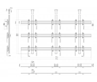 Потолочное крепление для видеостены Vogels C3330 Black