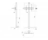 Напольный стационарный стенд Vogels F1864 Black