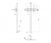 Напольный стенд Vogels FM1864 Silver