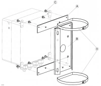 Кронштейн крепления на опору Тахион КС-1-02