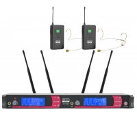 Радиосистема двухканальная c двумя поясными передатчиками Xline MD-968B