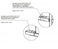 Накладка нижняя PERCo PERCo-RF01 0-07