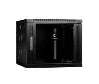 Шкаф настенный 19", 9U CABEUS SH-05F-9U60/60-BK (8589c)
