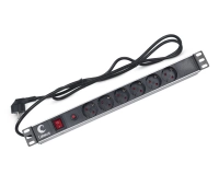 Блок розеток 19 шкафов CABEUS PDU-6P-F-2EU (7296c)