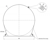 Тахион Удлинитель для крепления ТШ на опору