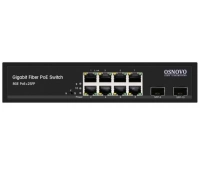 Промышленный PoE коммутатор Gigabit Ethernet на 10 портов OSNOVO SW-80802(150W)