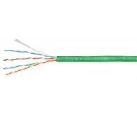 Кабель витая пара (LAN) для структурированных систем связи CABEUS UTP-4P-Cat.5e-SOLID-LSZH-GN (9779c)