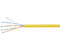Кабель витая пара (LAN) для структурированных систем связи CABEUS UTP-4P-Cat.5e-SOLID-LSZH-YL (9780c)