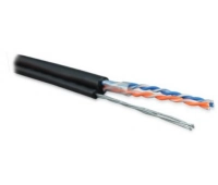 Кабель витая пара (LAN) для структурированных систем связи Hyperline UUTP2-C5-S24-SW-OUT-PE-BK-500